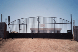 The gate to BAS and home to over 400 residents.