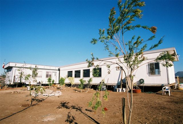 These two buildings serve as offices, cattery and surgery clinic.